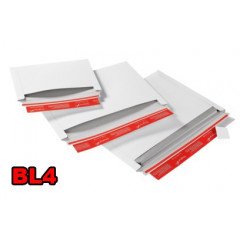 Enveloppe carton (X20) blanche BL1 310x445mm ouverture latérale