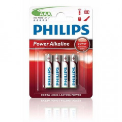 48 piles LR03 AAA (12 blisters) Philips Powerlife Alcalines R03 AAA 