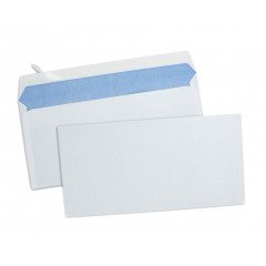 1000 Enveloppes Format DL 110 x 220 sans fenêtre auto adhésives