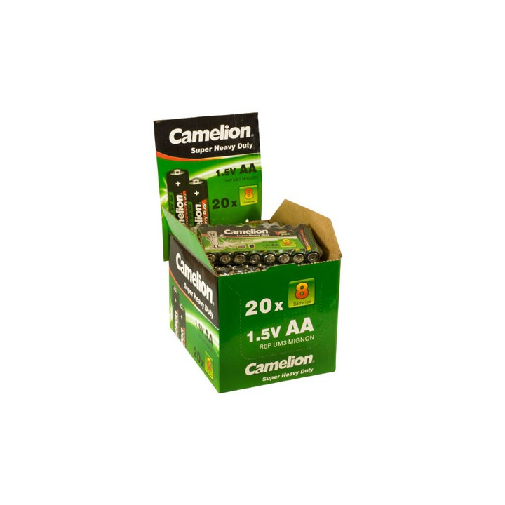 Display Green 160 piles AA / R06 Camelion 