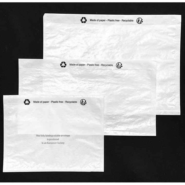 1000 Pochettes porte-document NEUTRE A5 228x165 papier CRISTAL  - 1