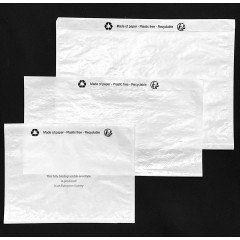 1000 Pochettes porte-document NEUTRE DL 228x120 papier CRISTAL  - 1