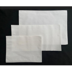 1000 Pochettes porte-document NEUTRE DL 228x120 papier KRAFT BLANC  - 1