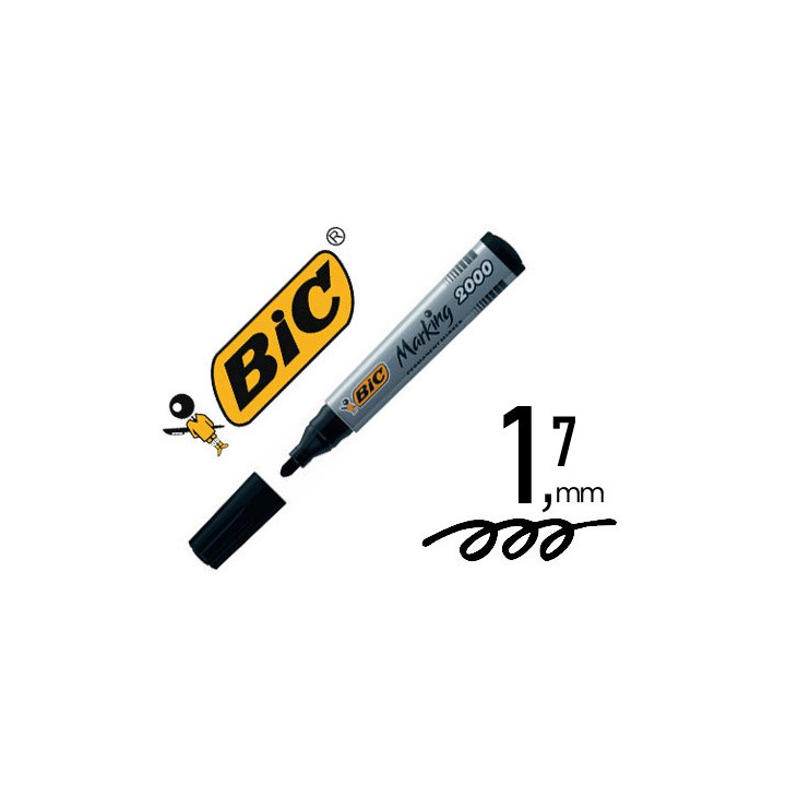 Marqueur bic permanent noir marking 2000