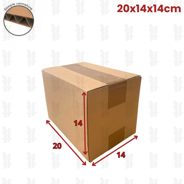 20 carton caisse américaine 20x14x14 cm (fefco 201)