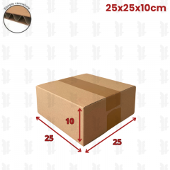 carton caisse américaine 250 x 250 x 100 mm (fefco 201)