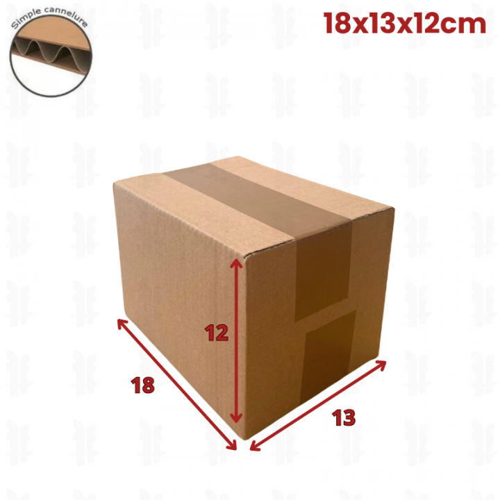 20 carton caisse américaine 18x13x12 cm (fefco 201)