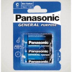 12 piles (6 blisters) Panasonic R14 C (LR14)