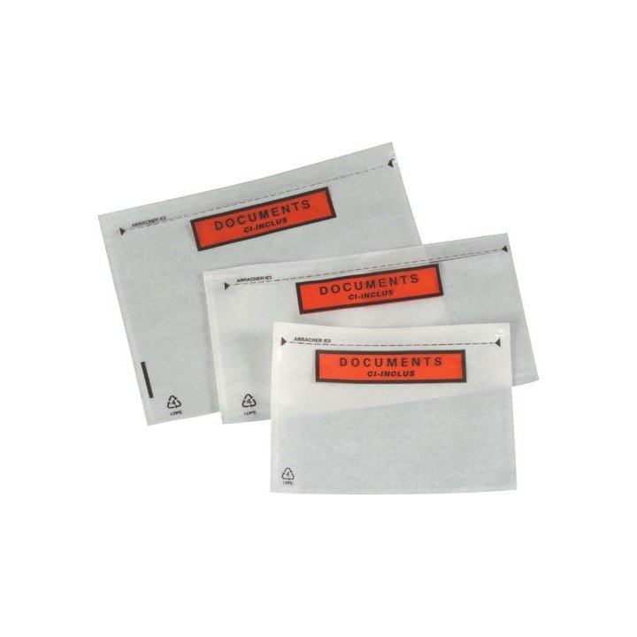 1000 pochettes porte documents ci-inclus format C5 240x160mm